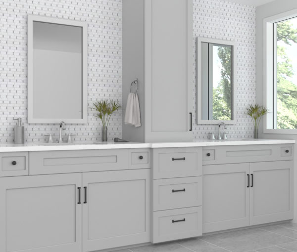 Manor Gray Dominos Tile