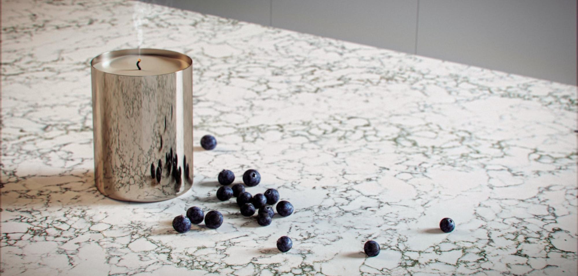 Arabetto Caesarstone Quartz Countertops Close Up Marble Countertops Quartz vs Marble