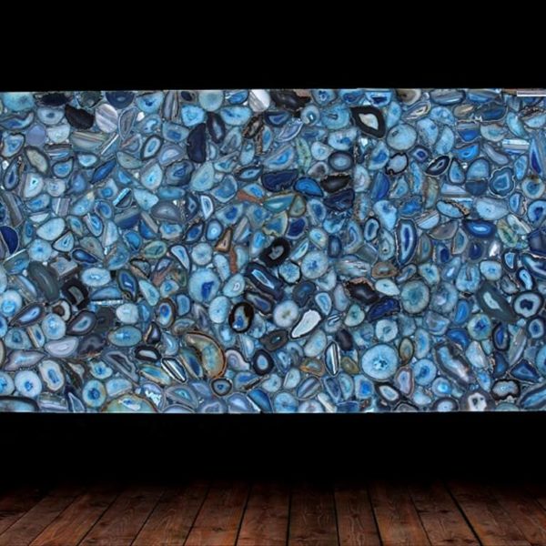 Blue Agate Semi Precious Gemstone