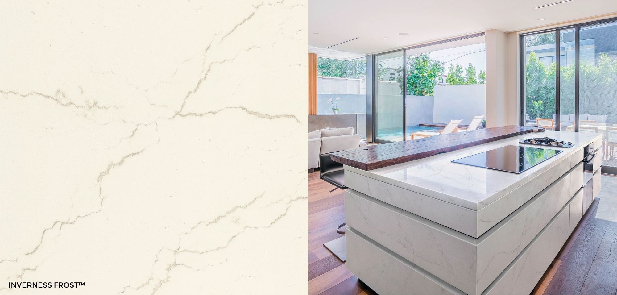 Inverness Frost Cambria Quartz Kitchen Countertops