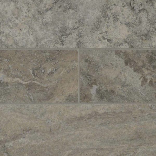 Silver Travertine Subway Tile 4×12